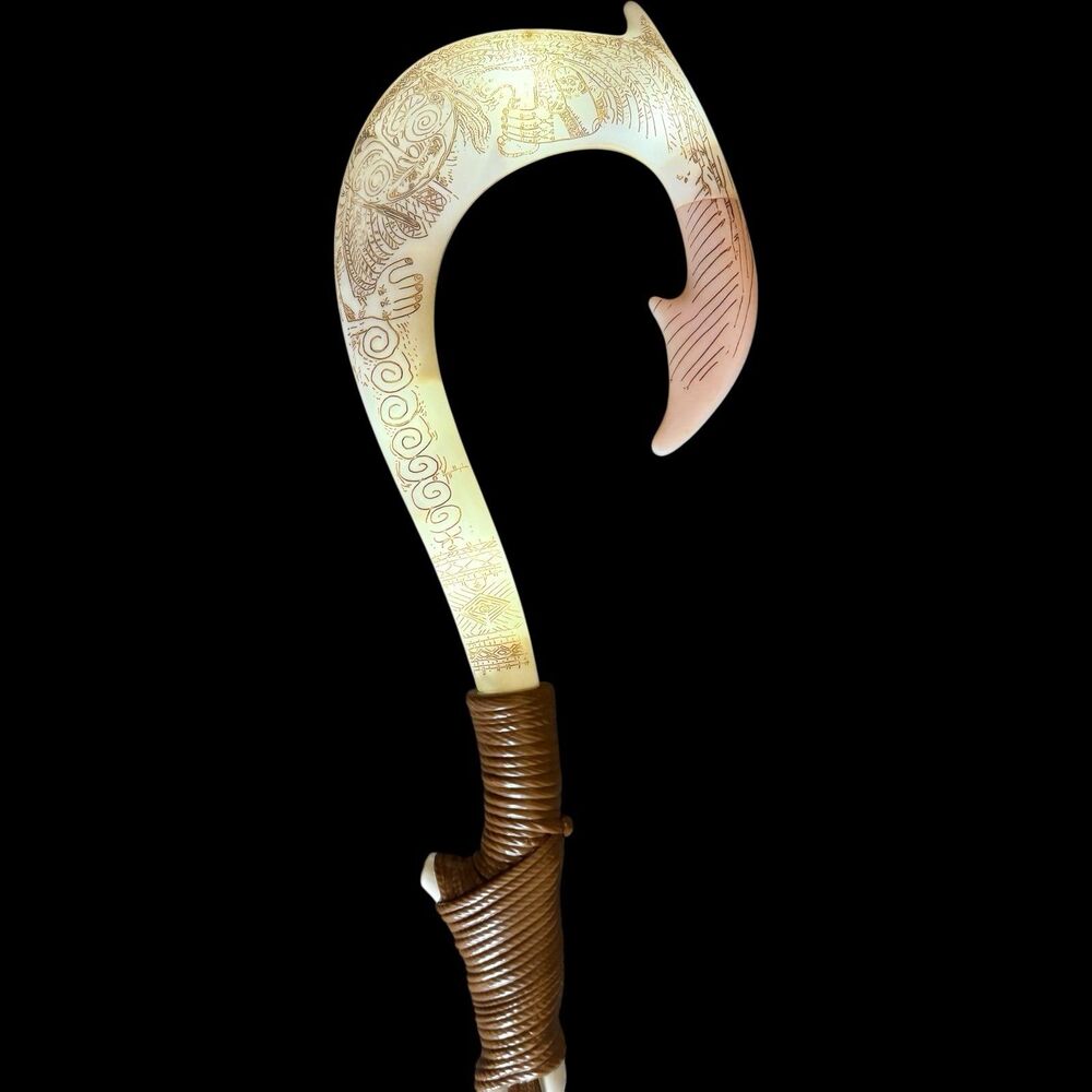 Disney Moana Maui's Magical Fish Hook Light Up Play Toy WORKS